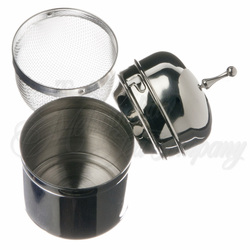 California Floating Infuser with Drip Bowl - 18/8 Grade Stainless Steel